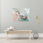 Habonim Beach Print: Israeli Turquoise Sea, Wrecked Boat Seascape