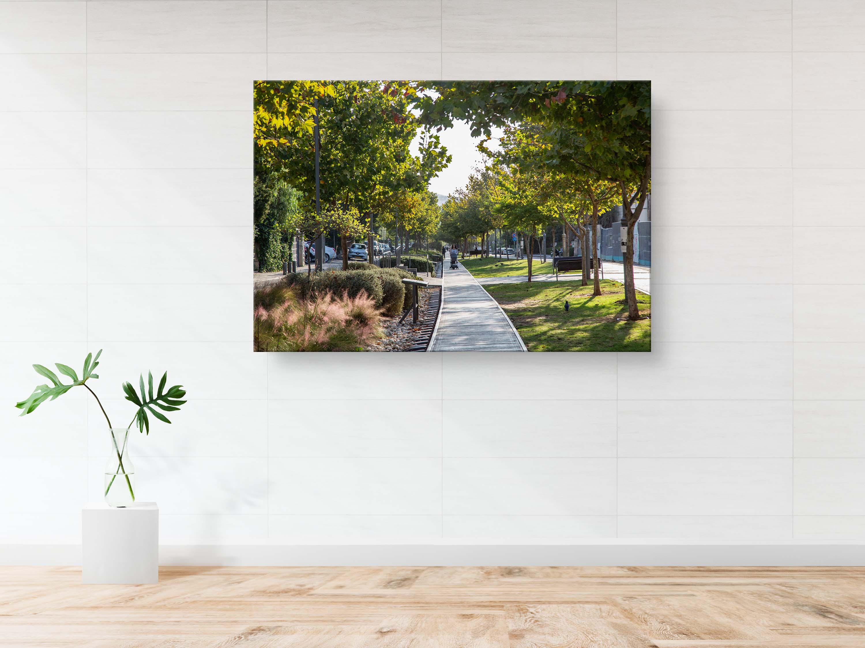 Pedestrian Path on the Old Train Rails in Emek Refaim — German Colony — Rakevet Park