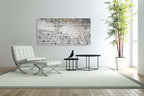 Extra Large Black & White Panoramic Kotel Western Wall with Vegetation