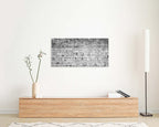 Extra Large Black & White Panoramic Kotel Western Wall with Vegetation