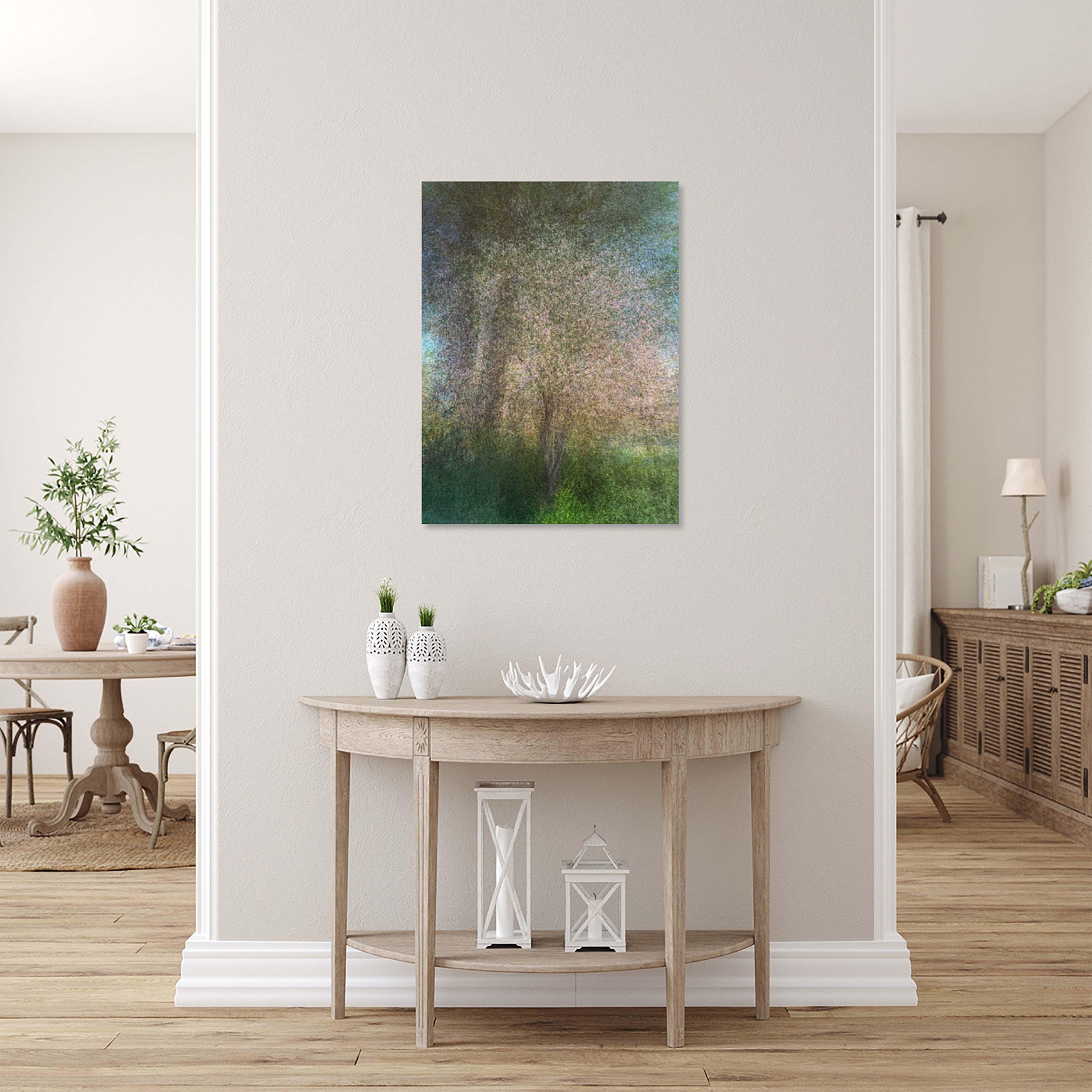 Holy Land Almond Tree Impressionist Painting — Jerusalem Almond Blossom