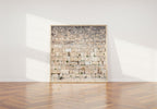Panoramic Jerusalem Kotel Wall Art Square Print - Vegetation on the Western Wall
