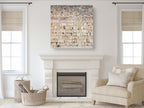 Panoramic Jerusalem Kotel Wall Art Square Print - Vegetation on the Western Wall
