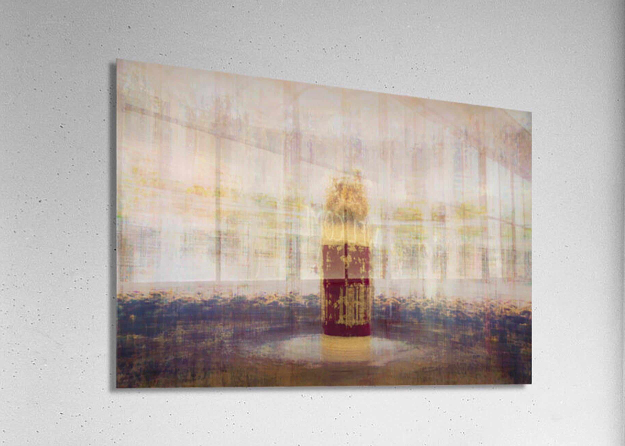 Jerusalem Gold and Red Jewish Old Bible Torah Scroll Painting