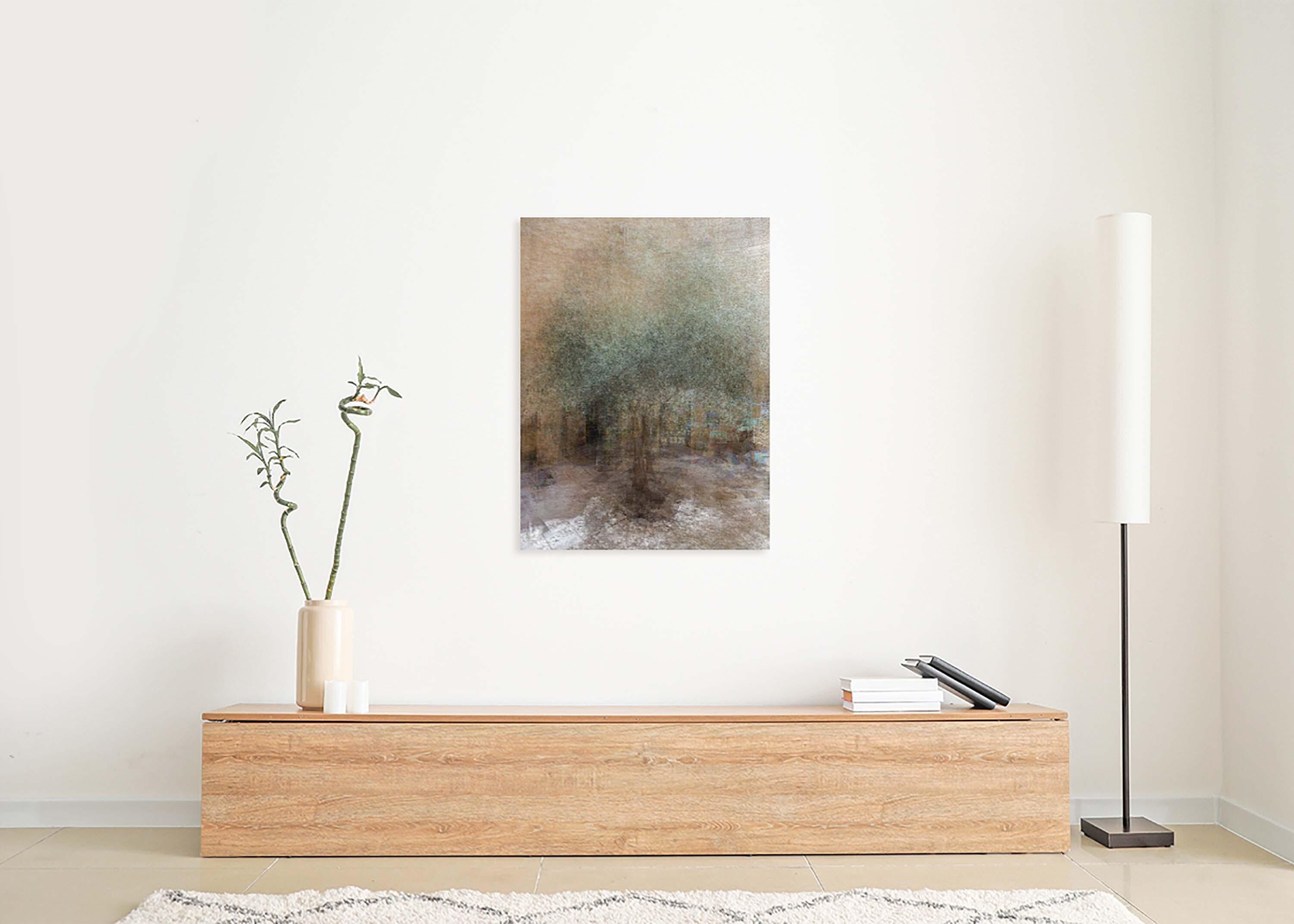 Green Olive Tree Impressionist Painting — Jerusalem Old City — National Tree of Israel — The Promised Holy Land — 7 Species