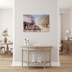 Israeli Holy Land Blooming Trees Landscape — Almond Blossom Flowers
