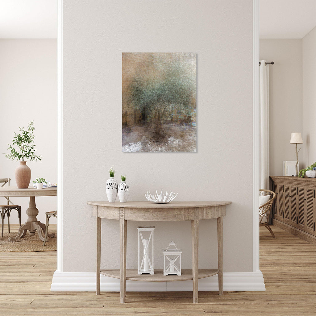 Green Olive Tree Impressionist Painting — Jerusalem Old City — National Tree of Israel — The Promised Holy Land — 7 Species