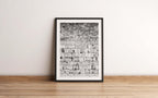 Vertical Black and White Jerusalem Kotel Western Wall Stones