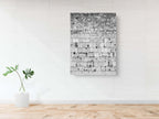 Vertical Black and White Jerusalem Kotel Western Wall Stones