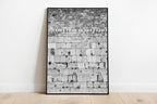 Vertical Black and White Jerusalem Kotel Western Wall Stones