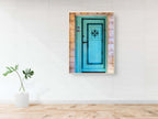 Turquoise Blue Wooden Door — Galilee Israeli Holy Land Travel