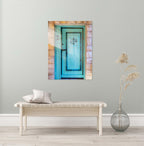 Turquoise Blue Wooden Door — Galilee Israeli Holy Land Travel