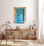 Turquoise Blue Wooden Door — Galilee Israeli Holy Land Travel