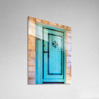Turquoise Blue Wooden Door — Galilee Israeli Holy Land Travel