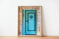 Turquoise Blue Wooden Door — Galilee Israeli Holy Land Travel