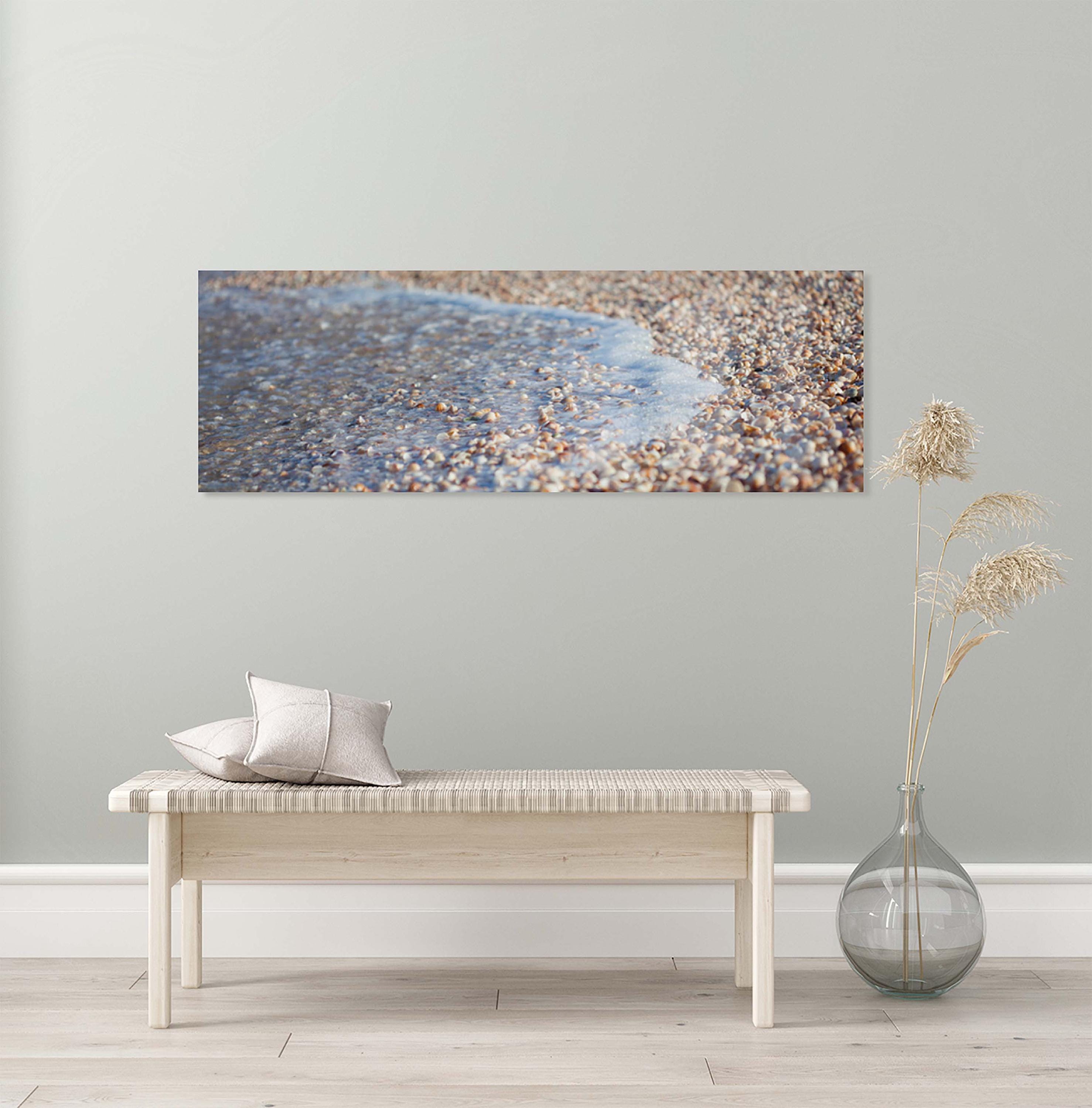 Panoramic Israeli Holy Land Beach and Shells — Coastal Mediterranean Sea Photography