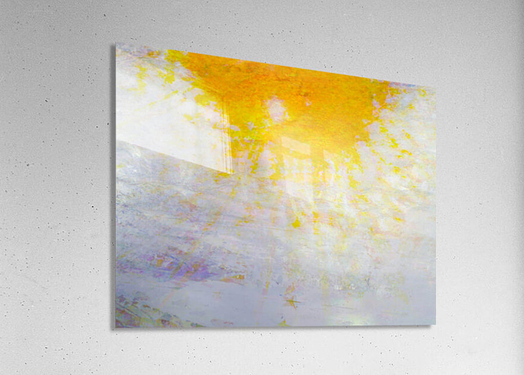 Divine Golden Light Over the Jewish Temple Mount — Abstract Jerusalem Sunrise Painting