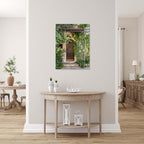 Jerusalem Vintage Brown Wooden Door with Ivy — Yamin Moshe Neighborhood