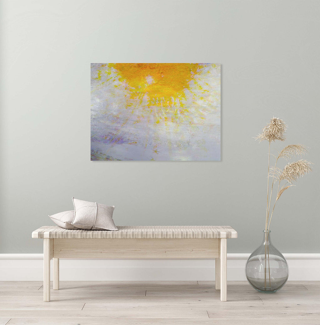 Divine Golden Light Over the Jewish Temple Mount — Abstract Jerusalem Sunrise Painting