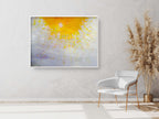 Divine Golden Light Over the Jewish Temple Mount — Abstract Jerusalem Sunrise Painting