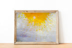 Divine Golden Light Over the Jewish Temple Mount — Abstract Jerusalem Sunrise Painting