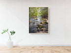 Israeli Holy Land Galilee River Landscape with Rocks & Trees - Jewish Wall Art Deco