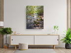 Israeli Holy Land Galilee River Landscape with Rocks & Trees - Jewish Wall Art Deco