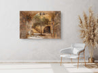 Jerusalem Old City Pedestrian Street Painting with Olive Tree and Arch — Jewish Quarter