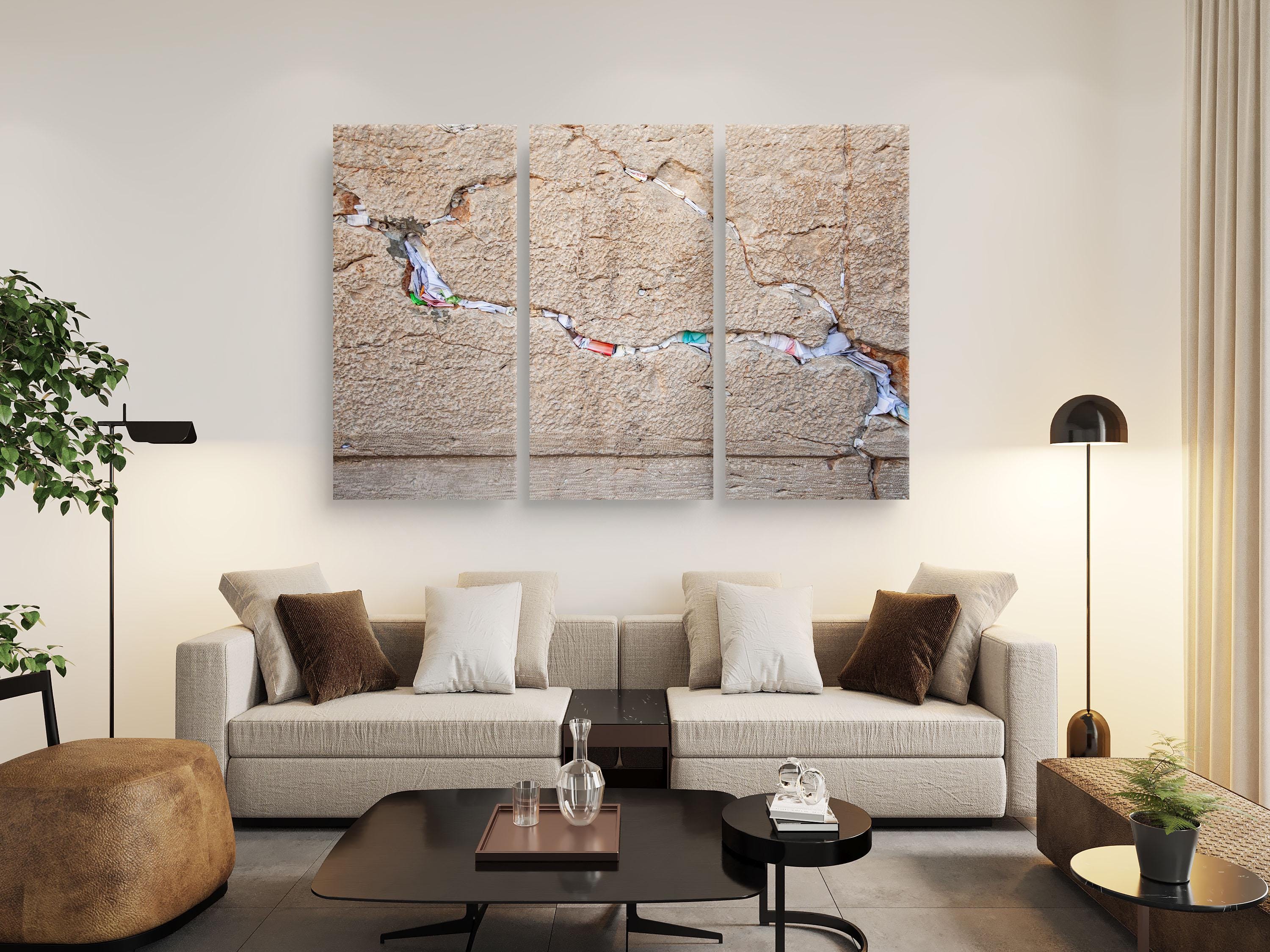 Jerusalem Kotel Western Wall Triptych: Prayer Notes