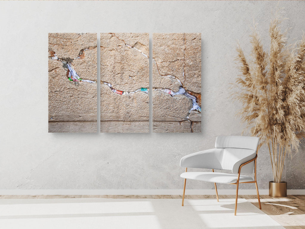 Jerusalem Kotel Western Wall Triptych: Prayer Notes