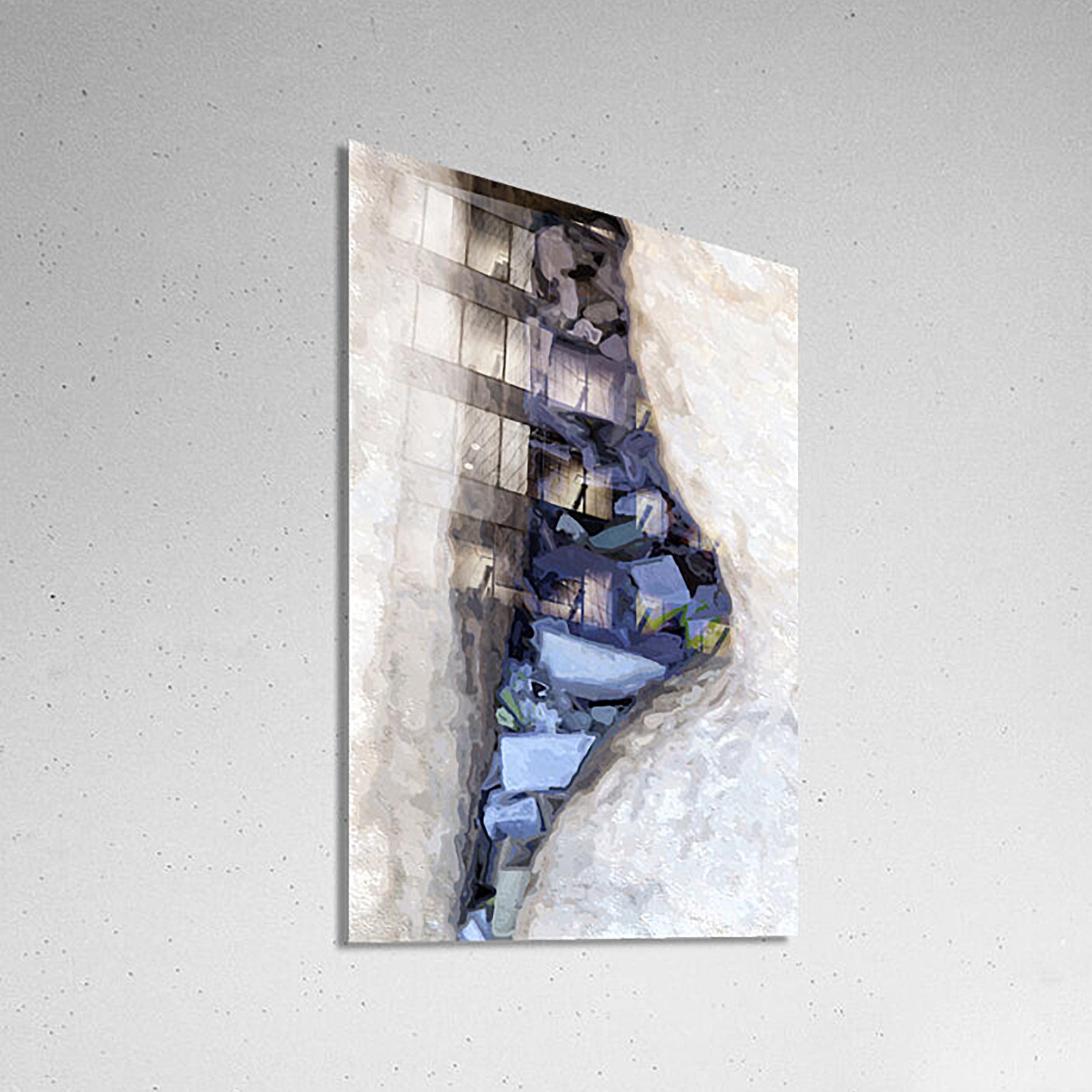 Jerusalem Kotel Western Wall Painting Print: Prayer Paper Notes in a Stone Gap