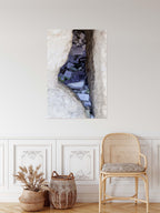 Kotel Western Wall Painting Print: Prayer Paper Notes with Israel Map Frame