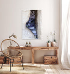 Kotel Western Wall Painting Print: Prayer Paper Notes with Israel Map Frame