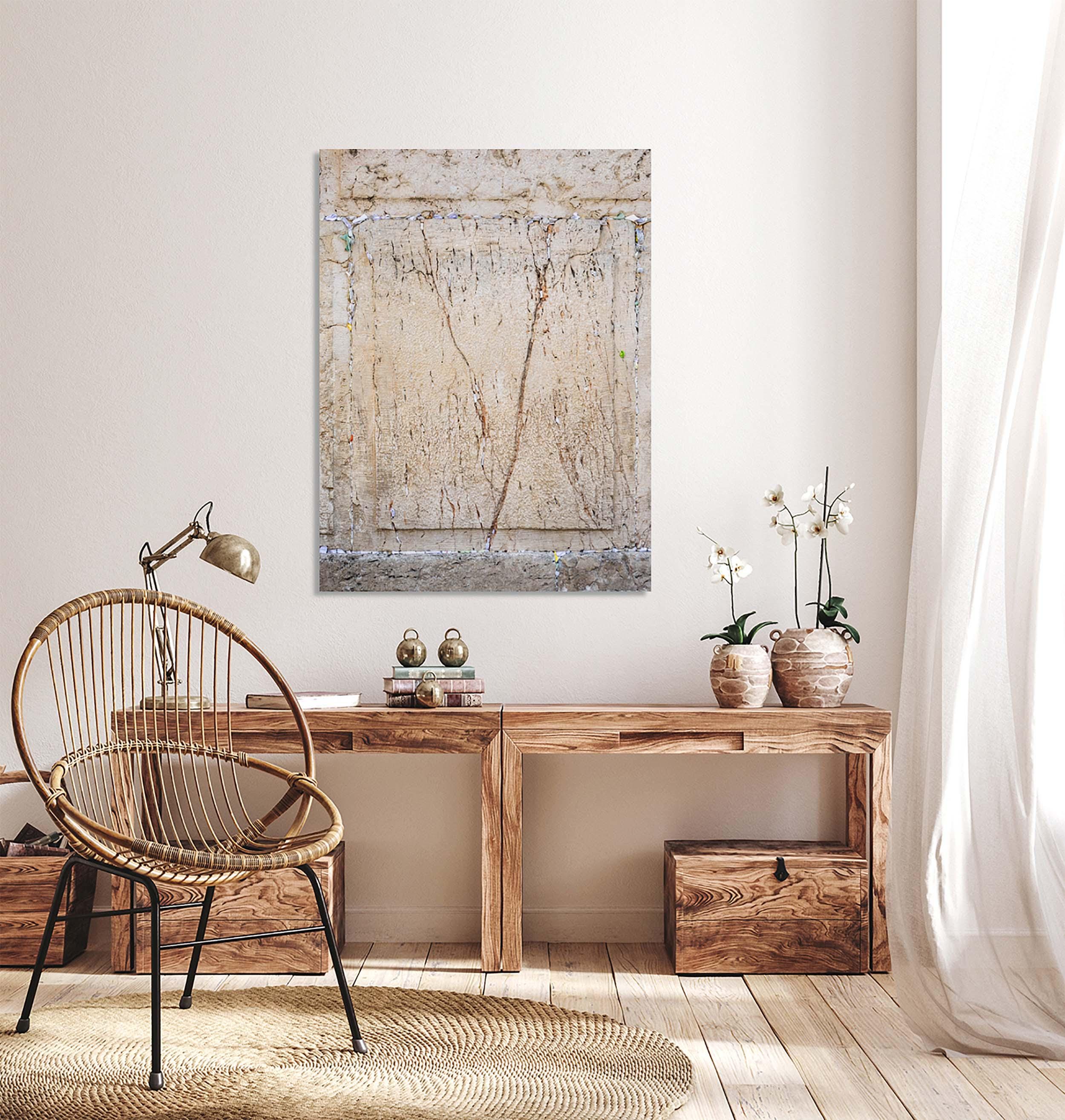 Kotel Western Wall Jerusalem Stone Print: Prayer Notes Shin Hebrew Letter
