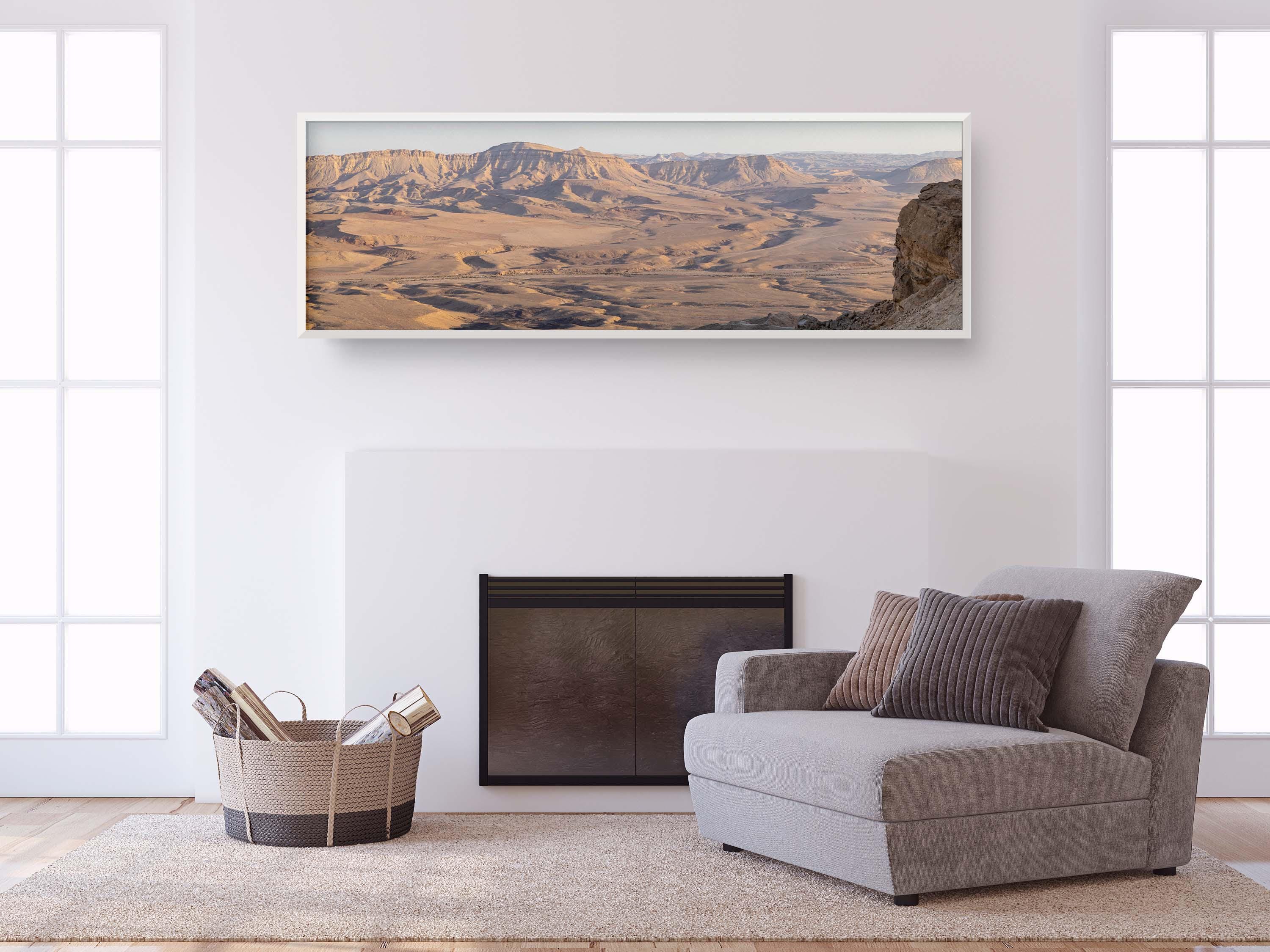 Israeli Holy Land Negev Desert Mountains Sunset Panoramic Landscape - Ramon Crater