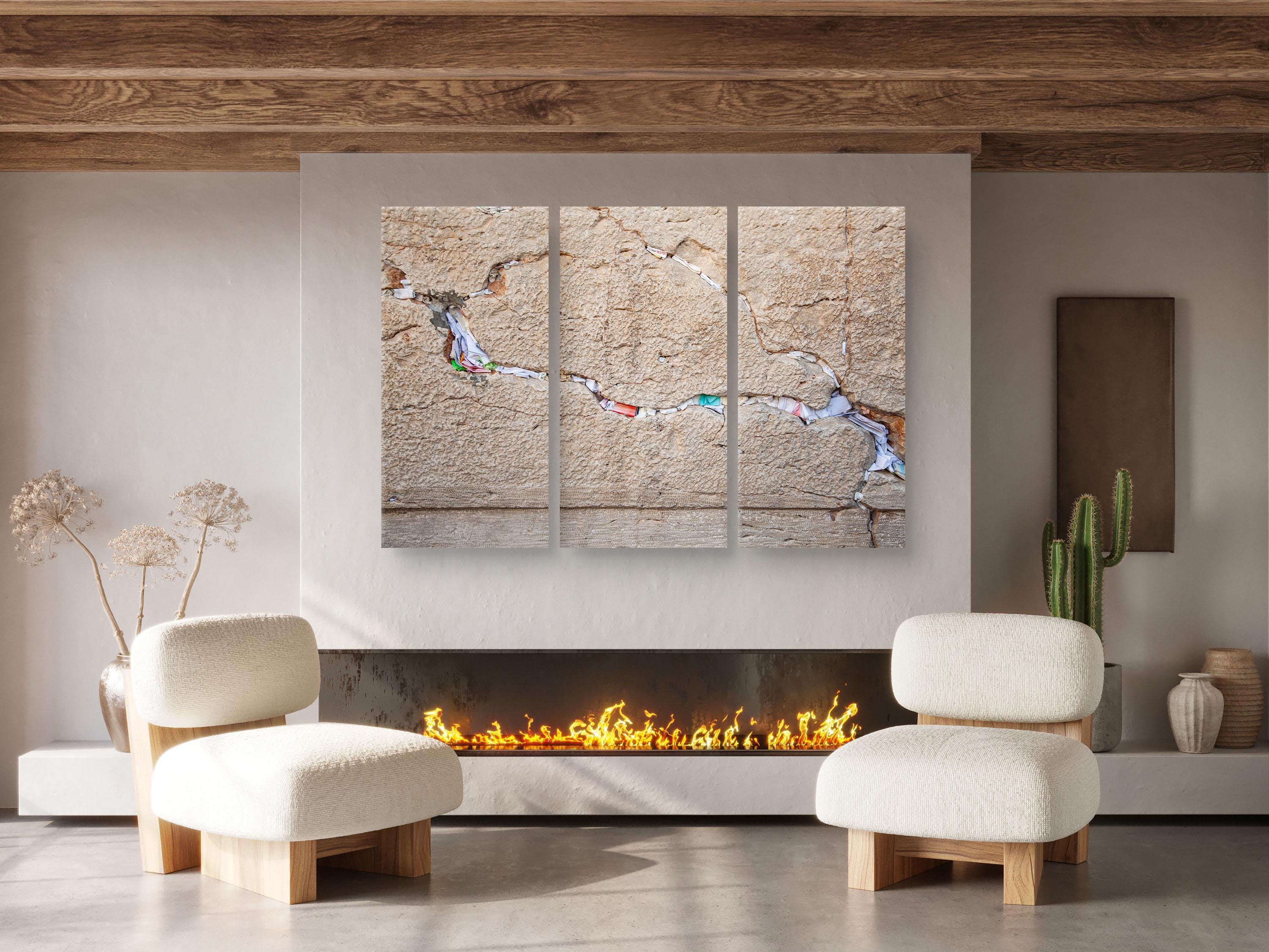 Jerusalem Kotel Western Wall Triptych: Prayer Notes