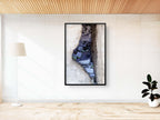 Kotel Western Wall Painting Print: Prayer Paper Notes with Israel Map Frame