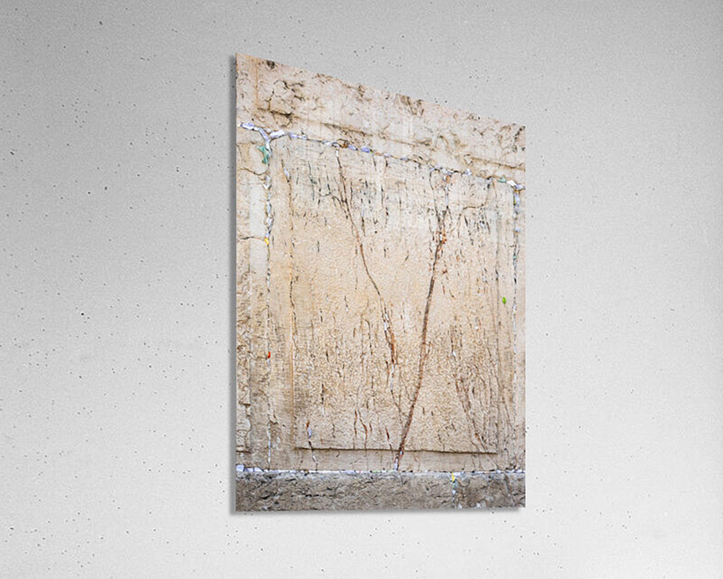 Kotel Western Wall Jerusalem Stone Print: Prayer Notes Shin Hebrew Letter