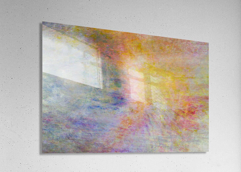 Jerusalem Multicolor Hanukkah Candles Abstract Impressionist Painting — Jewish Holy Land