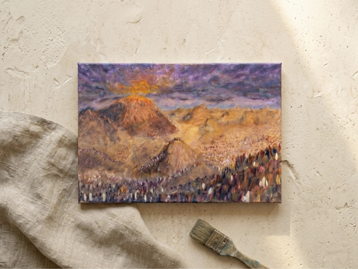 Receiving the Torah on the Mount Sinai